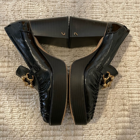 Circus by Sam Edelman Black and Gold Platform Shoes - Picture 5 of 7